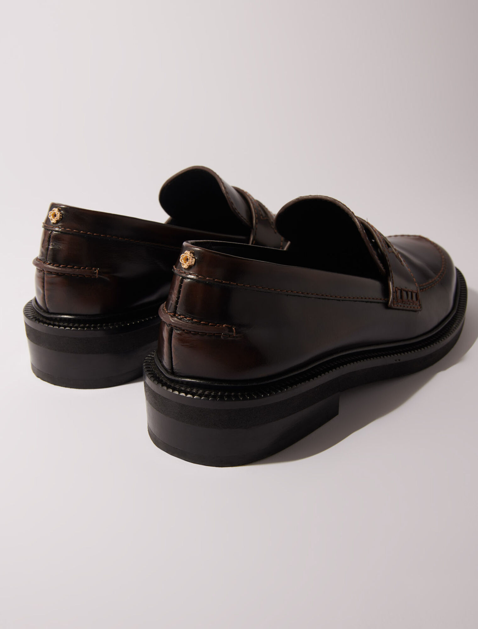 Mocassins en cuir brossé