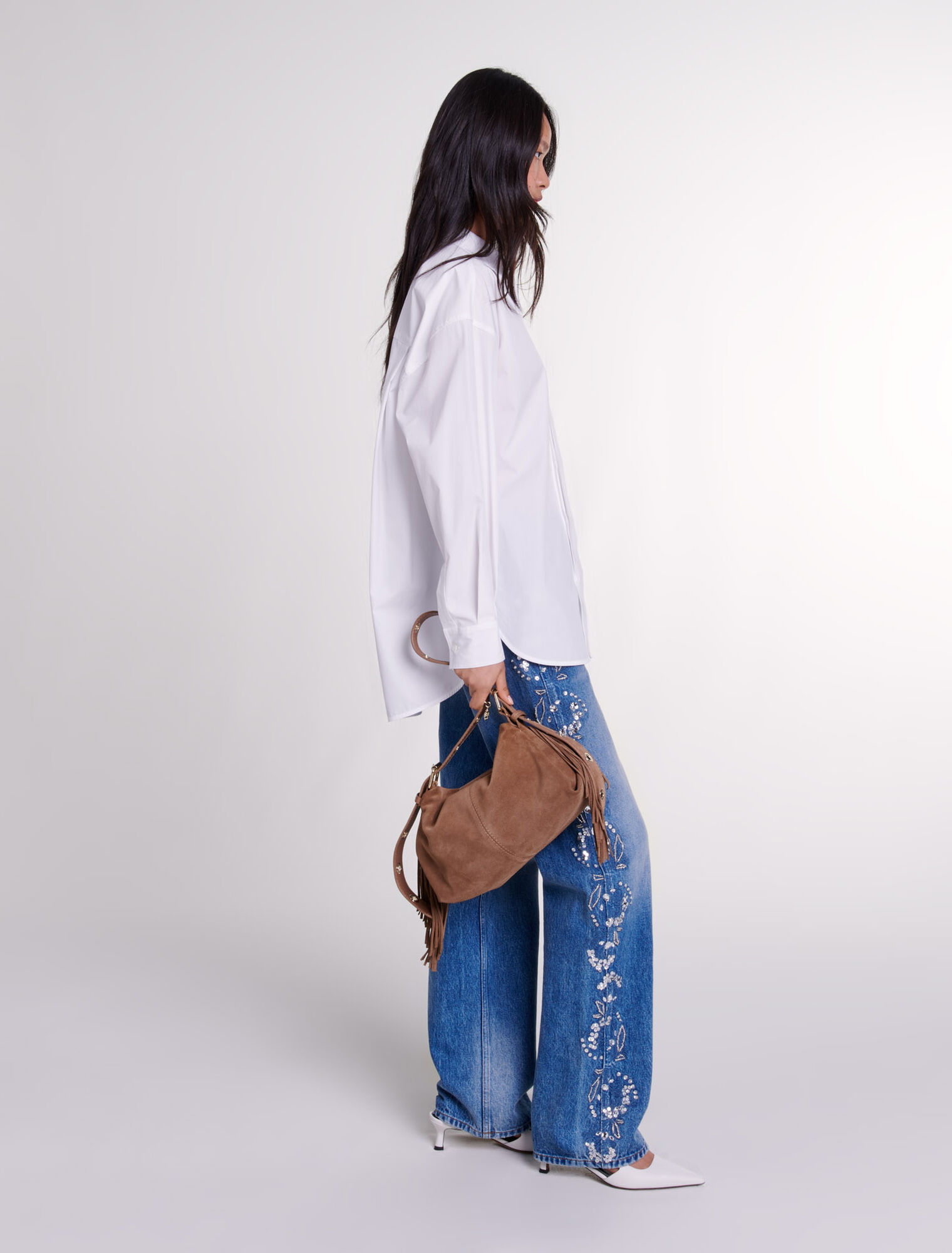Chemise oversize en popeline