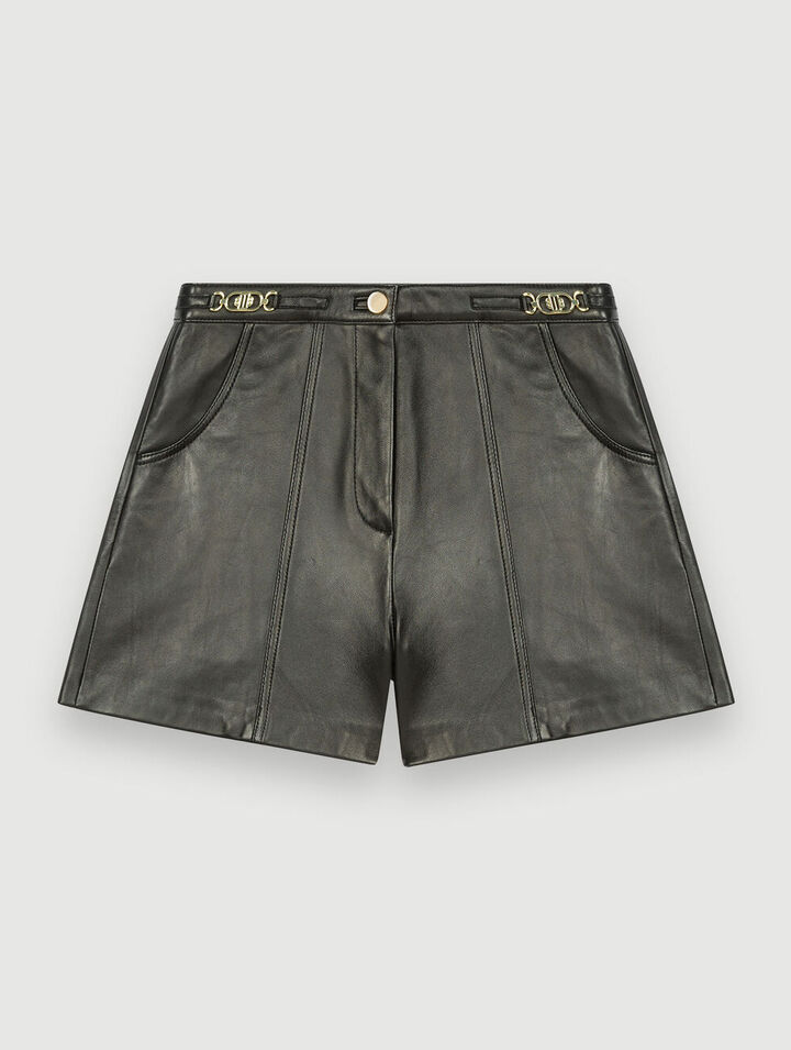 Short en cuir