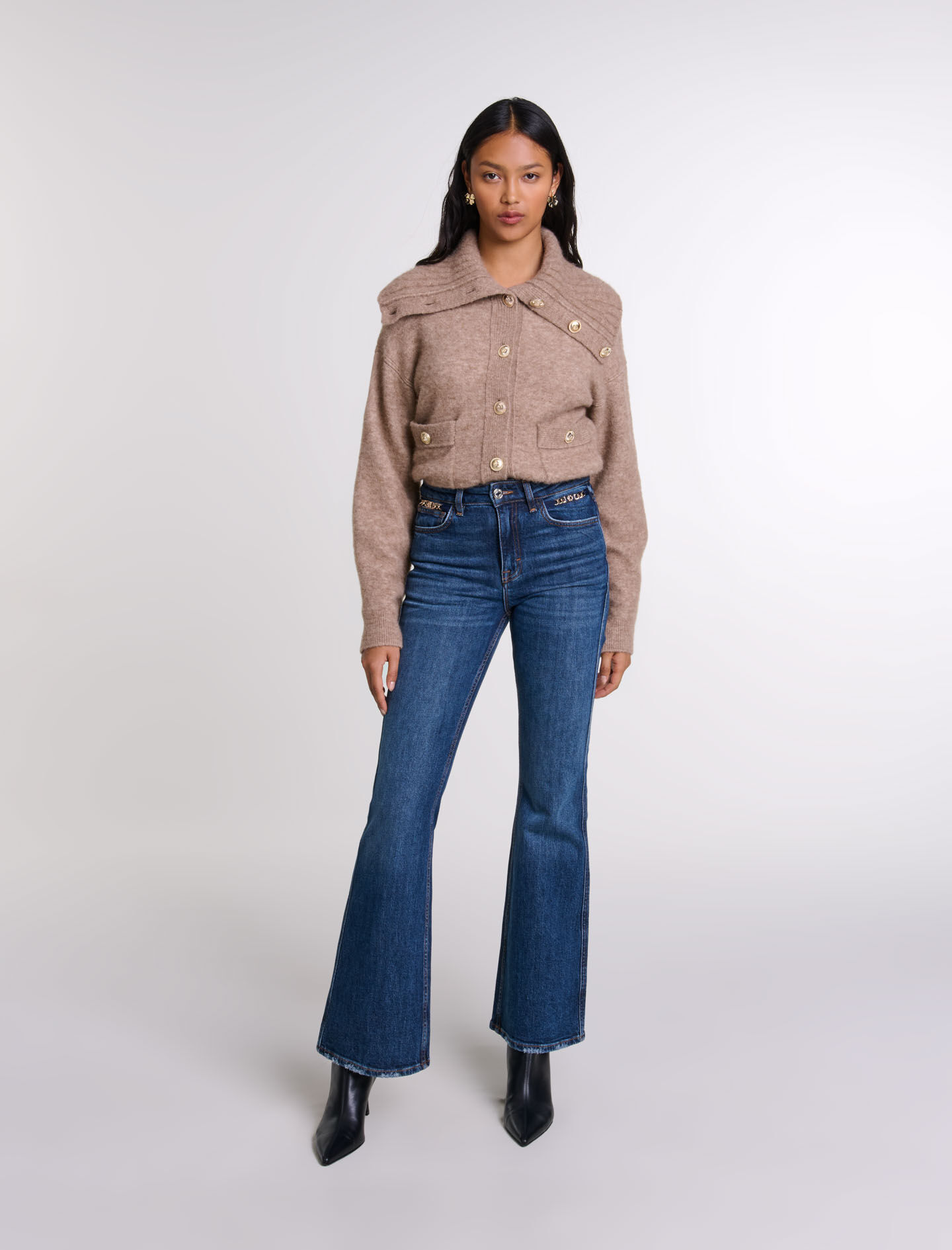 Veste courte en fausse fourrure Vestes Maje