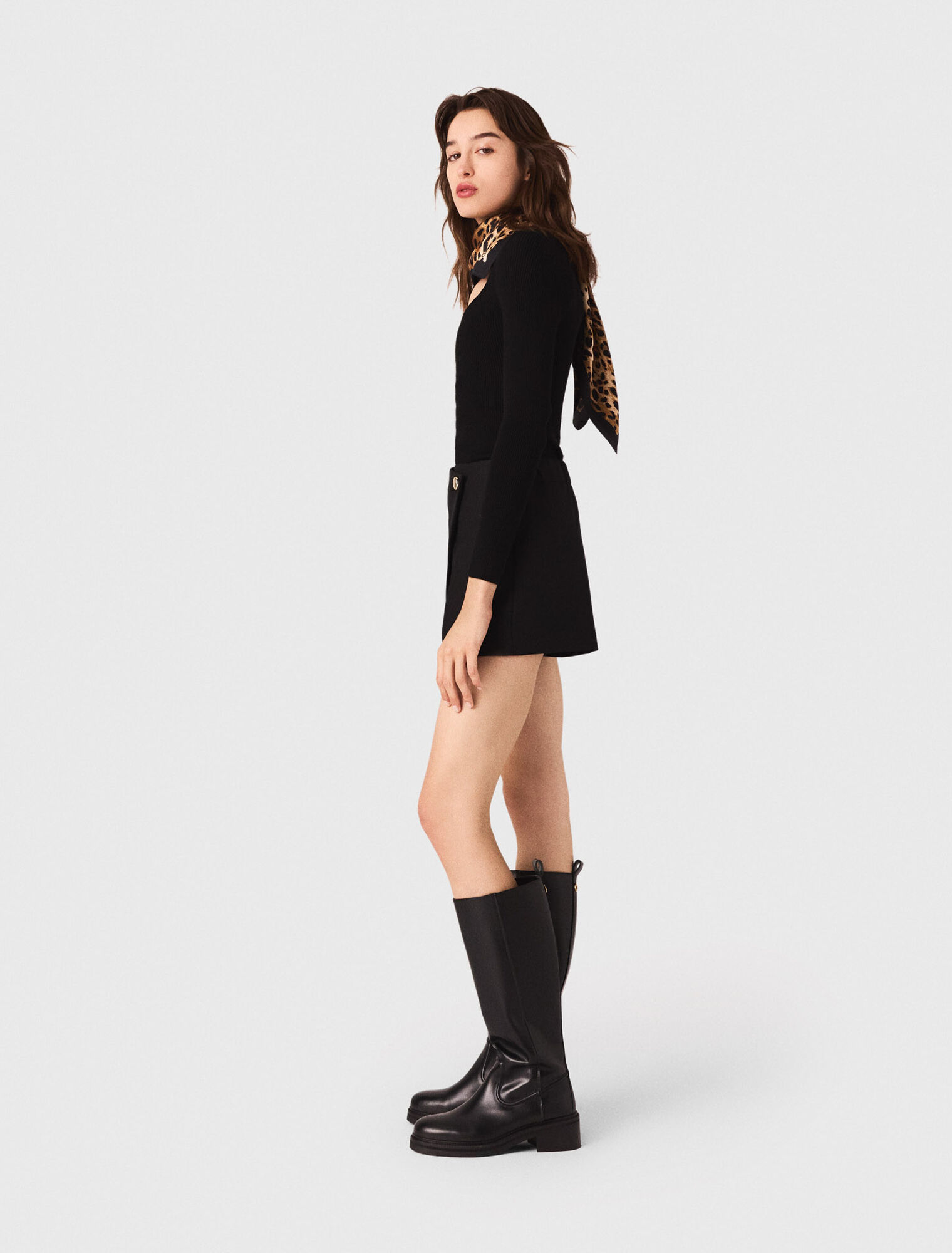 Pull en maille cotelée