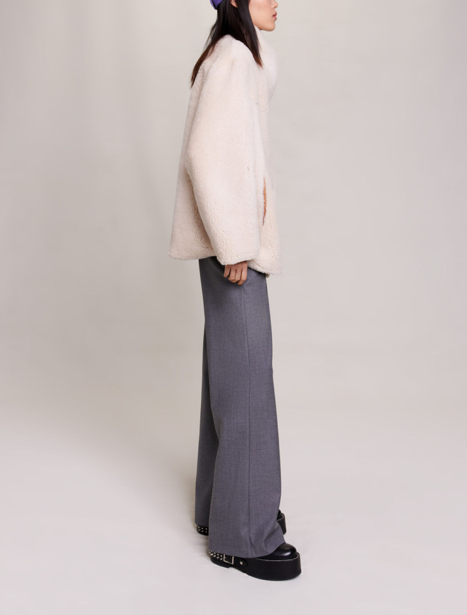 Manteau court réversible