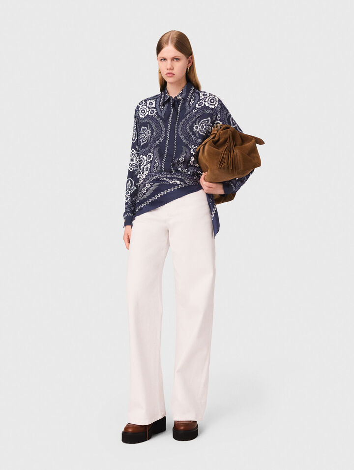 Chemise fluide imprimée