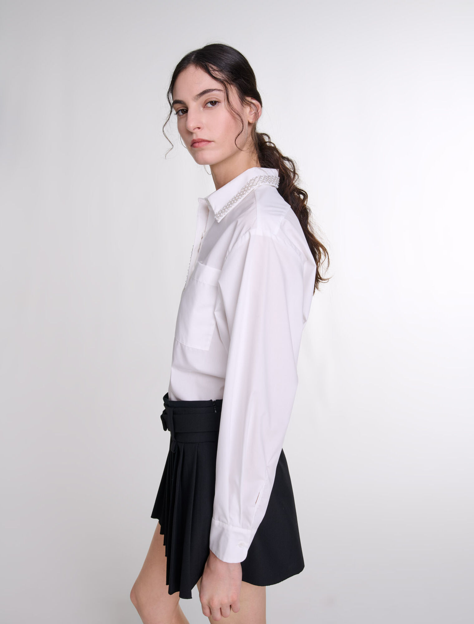 Jupe courte pliss?�e - Jupes courtes | Maje