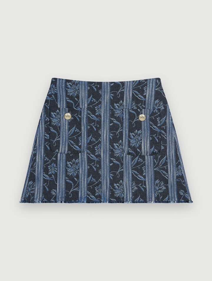 Short trompe l'œil en jacquard