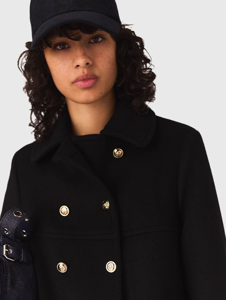 Manteau en laine mélangée