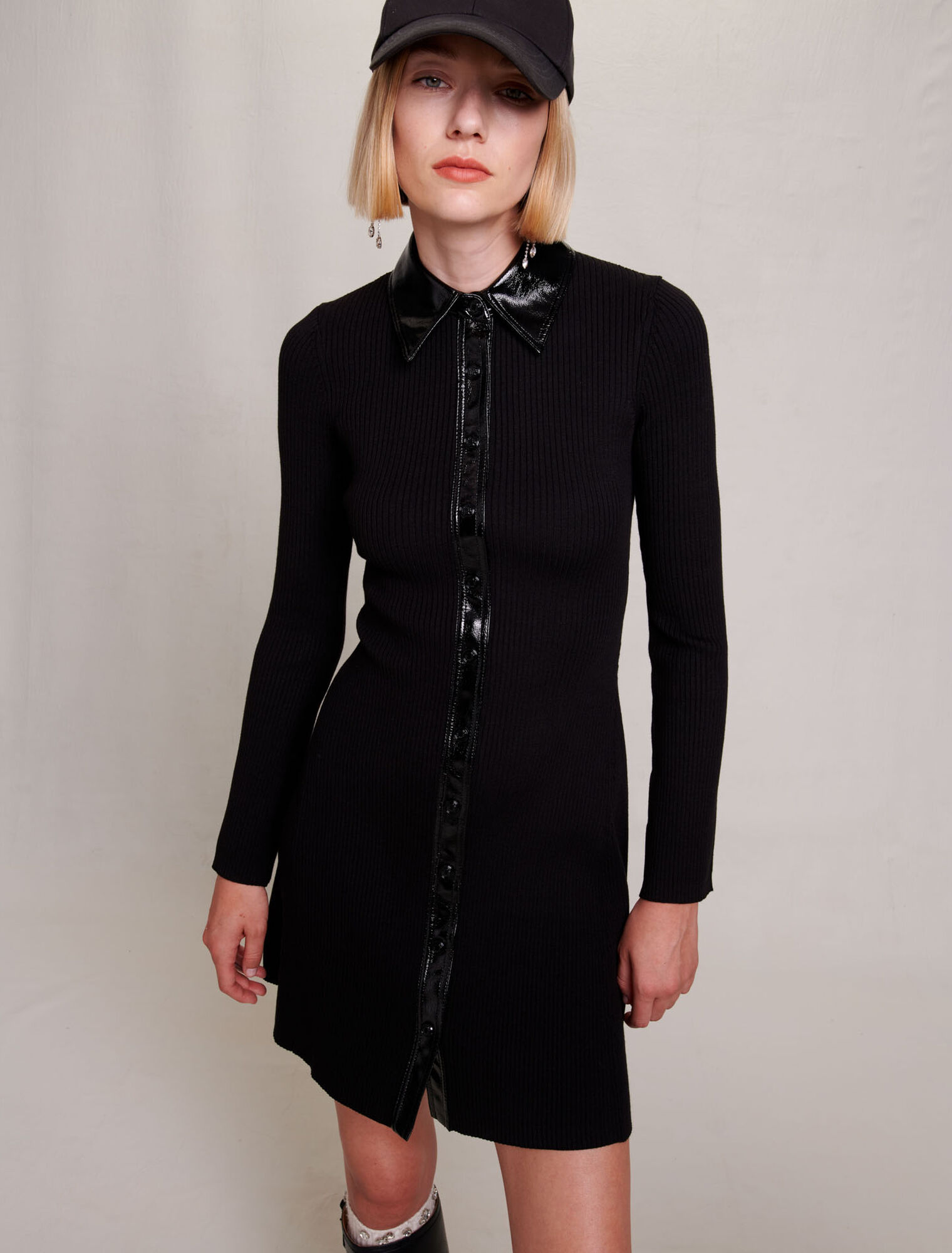 Robe courte en maille