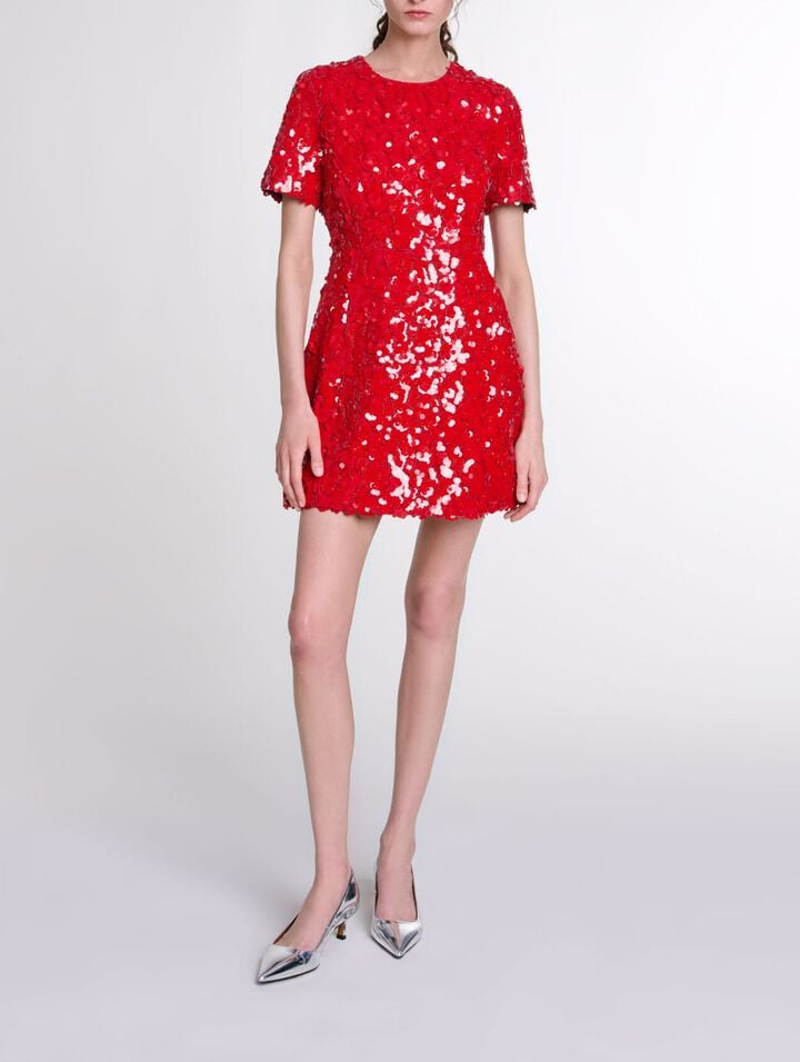 Escarpins pointus en cuir miroir