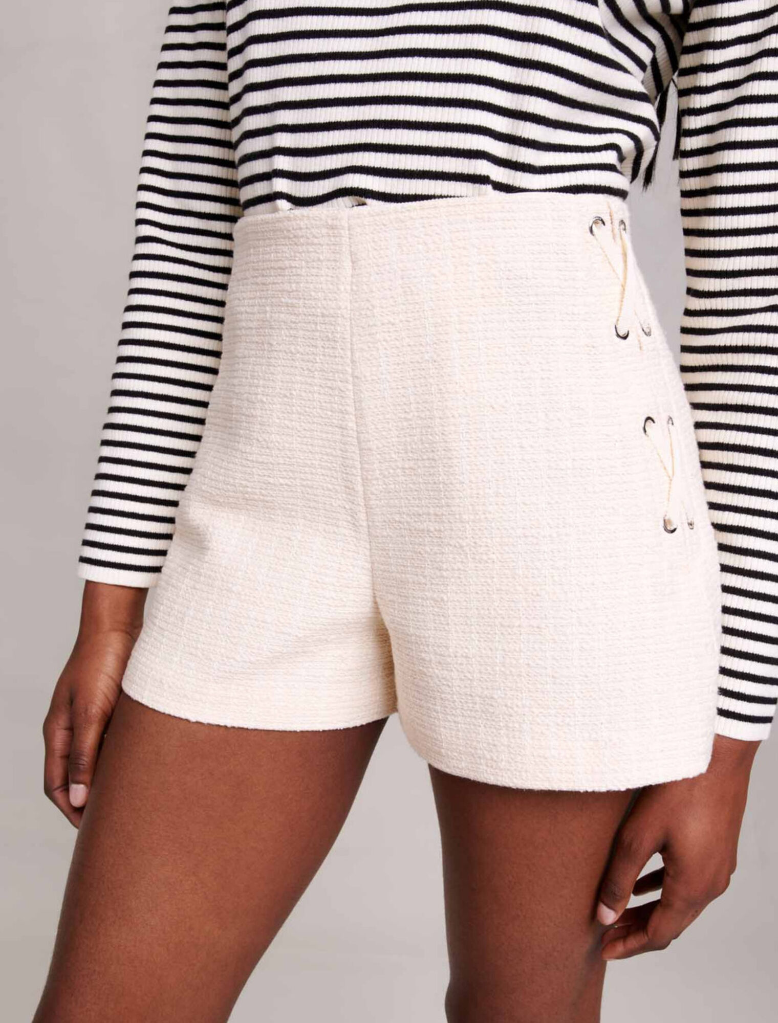 Short évasé en tweed