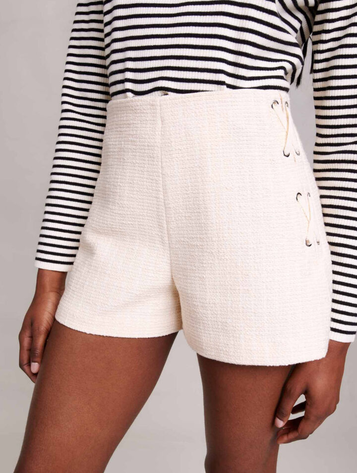 Short évasé en tweed