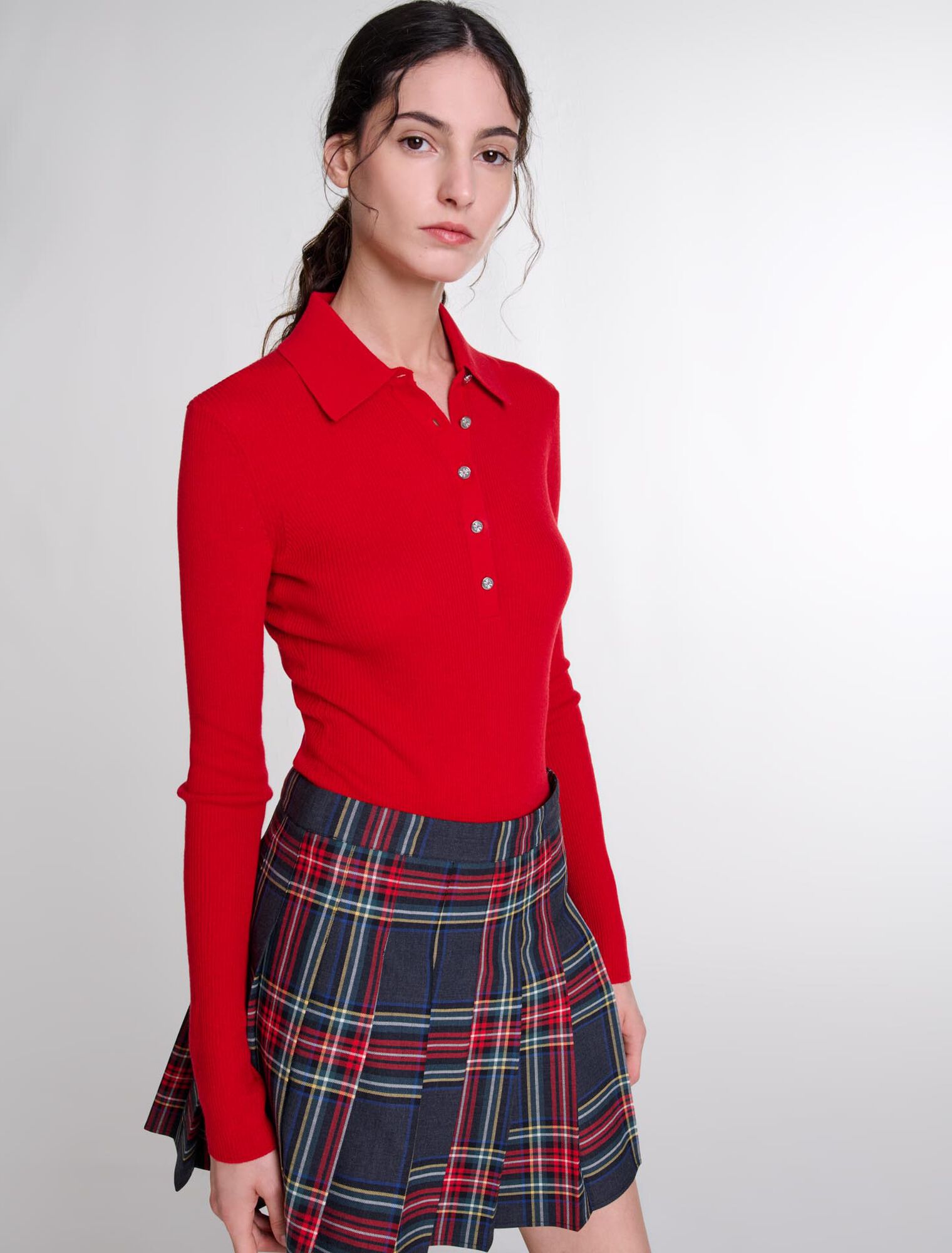 Jupe courte imprimé tartan