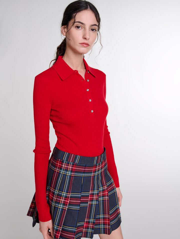Jupe courte imprimé tartan