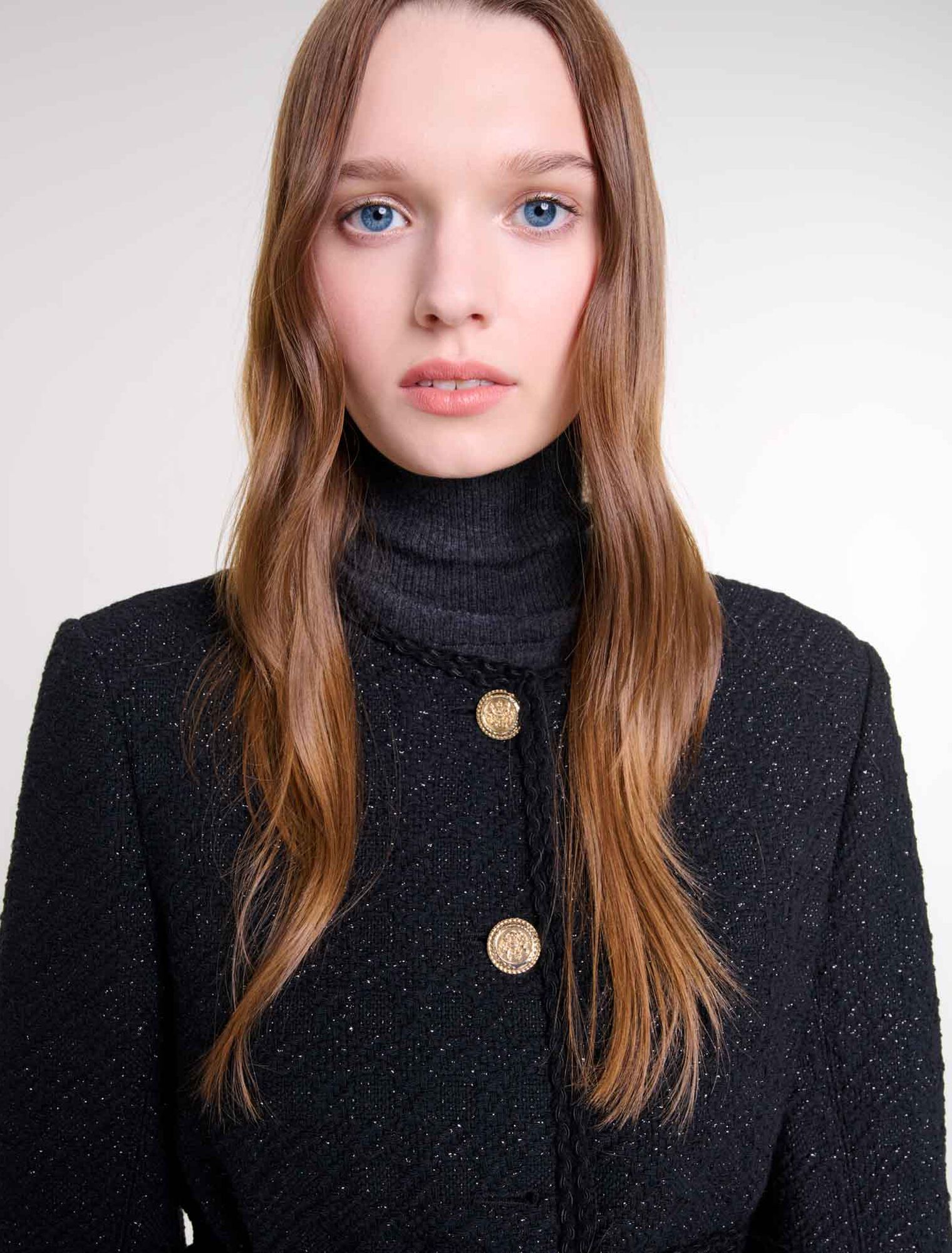Veste ceinturée en tweed