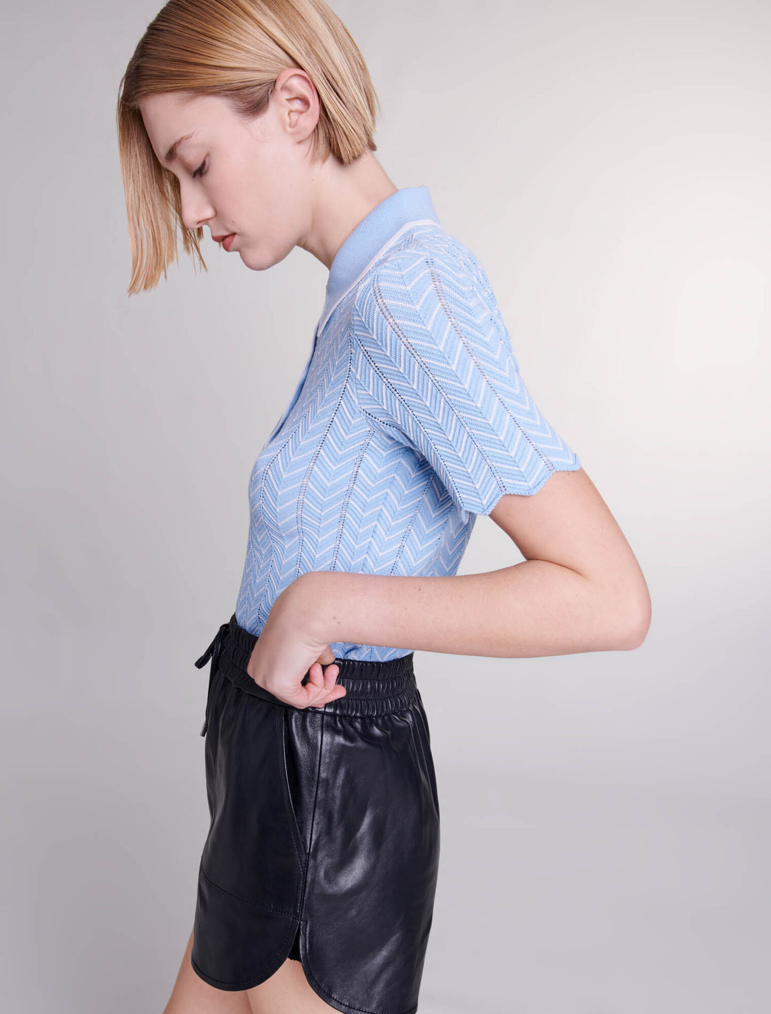 Short en cuir