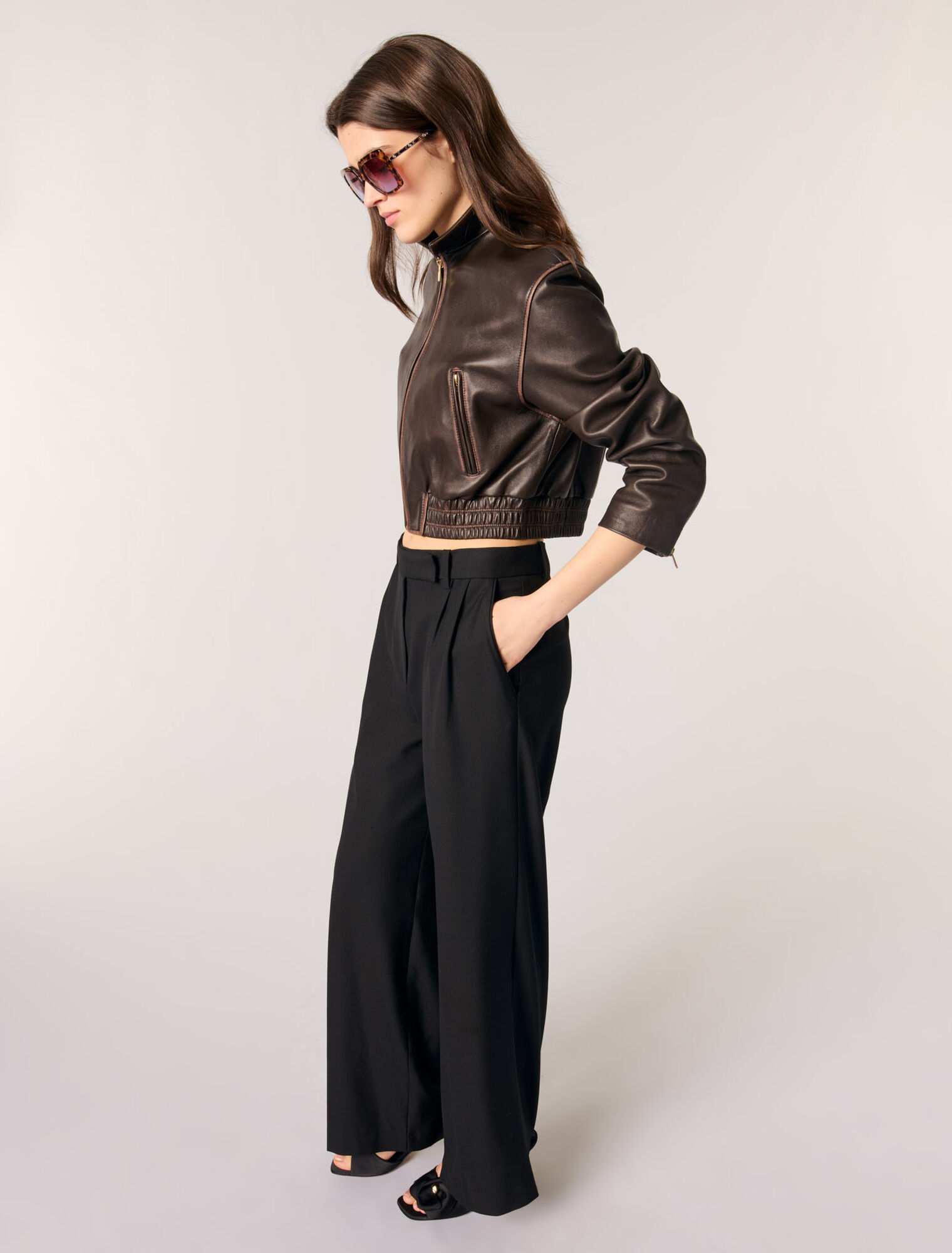 Pantalon large de costume