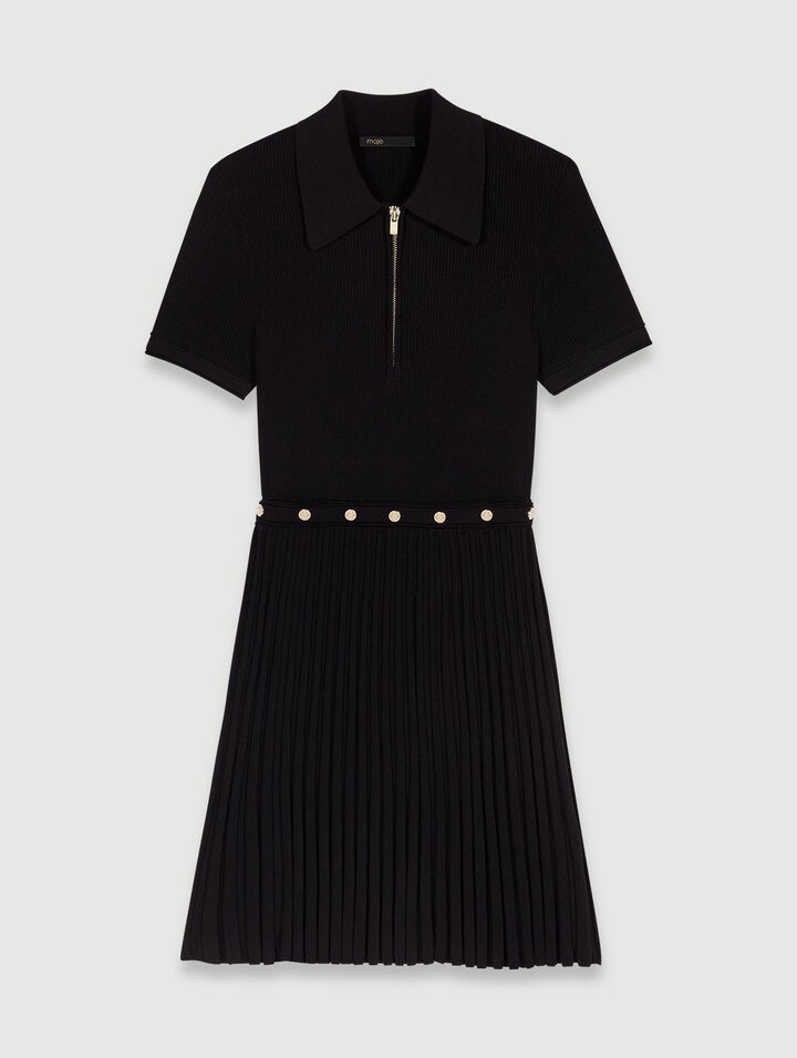 Robe courte en maille