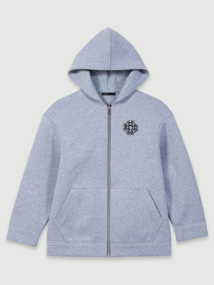 Sweat zippé structuré