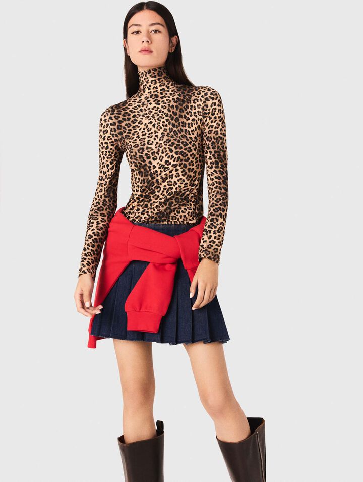 Tee shirt avec imprimé leopard