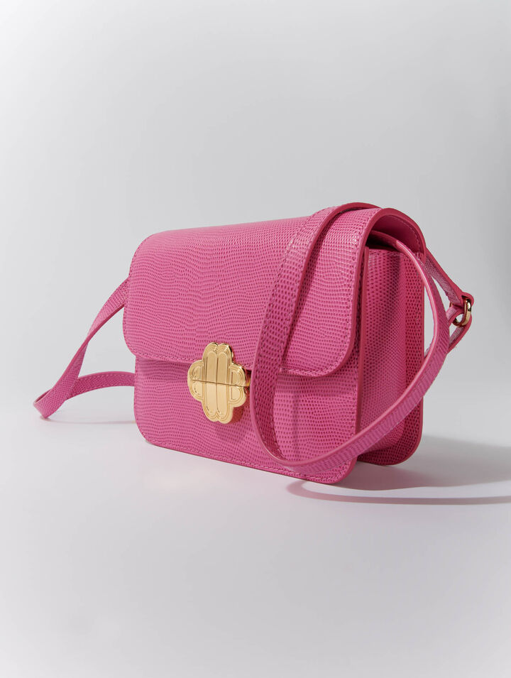 Sac Clover en cuir effet lézard