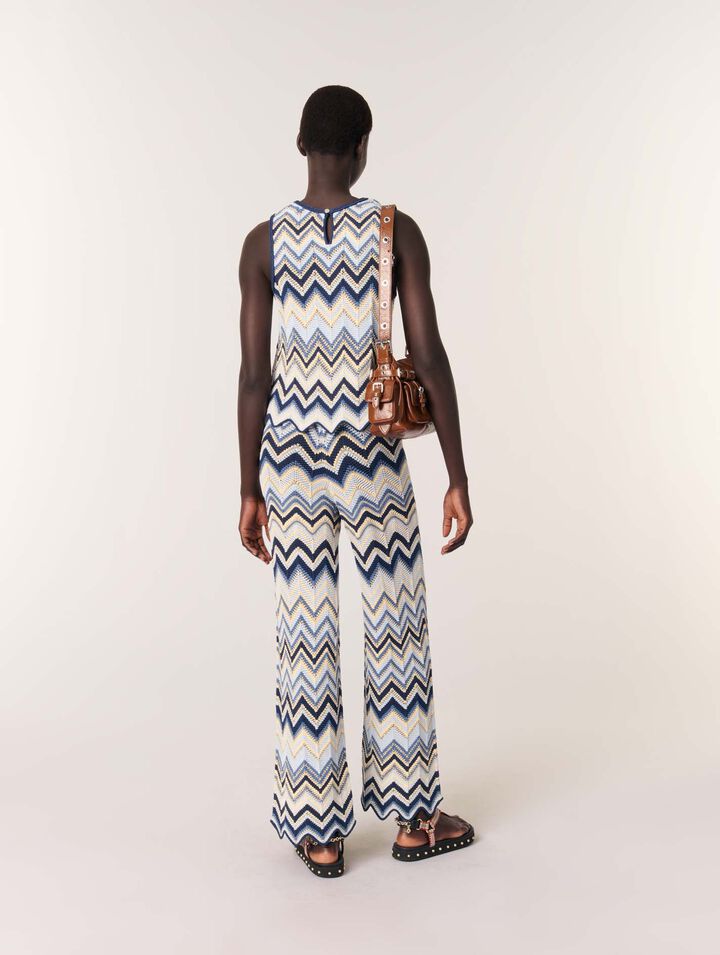 Pantalon en crochet