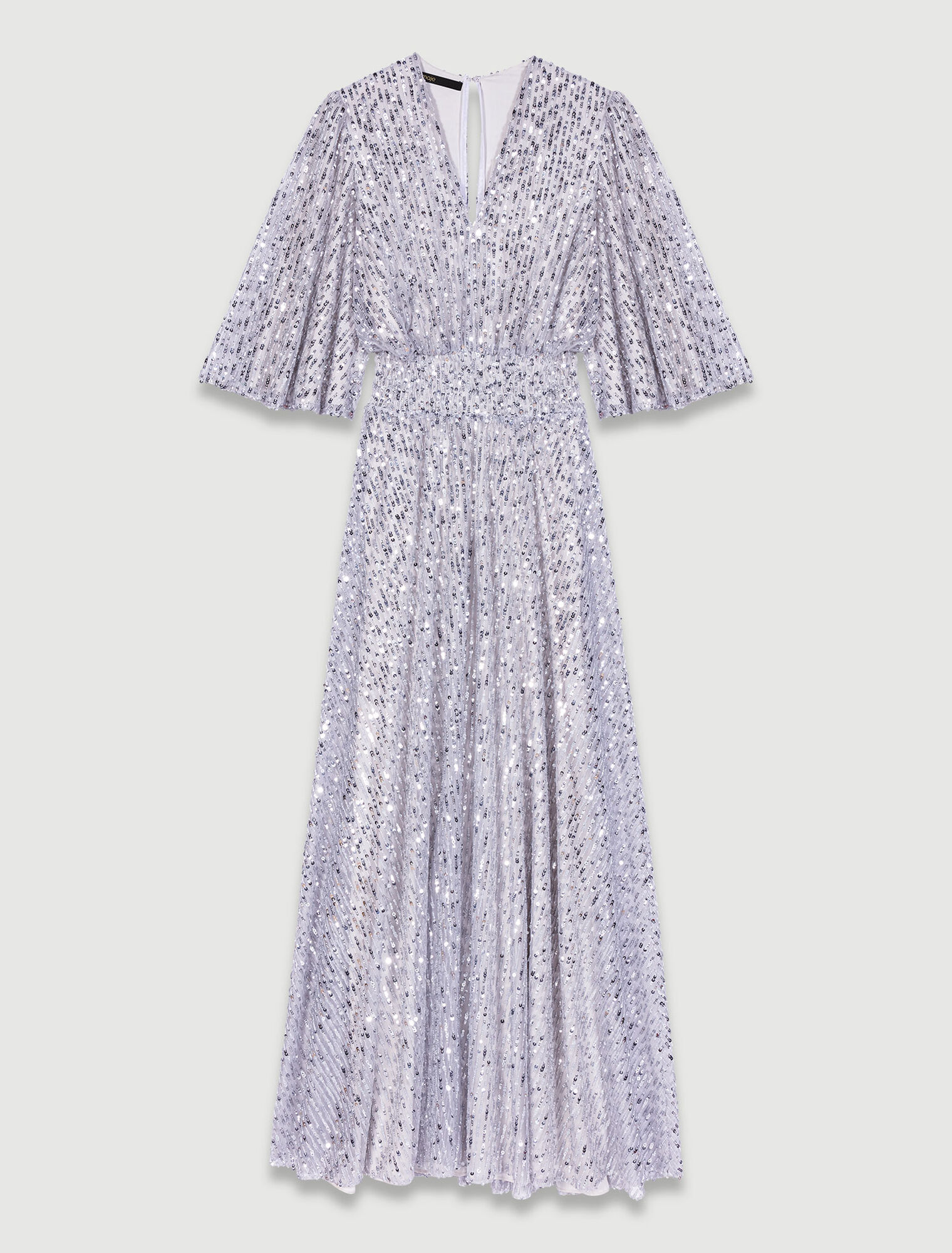 Robe longue &agrave; sequins