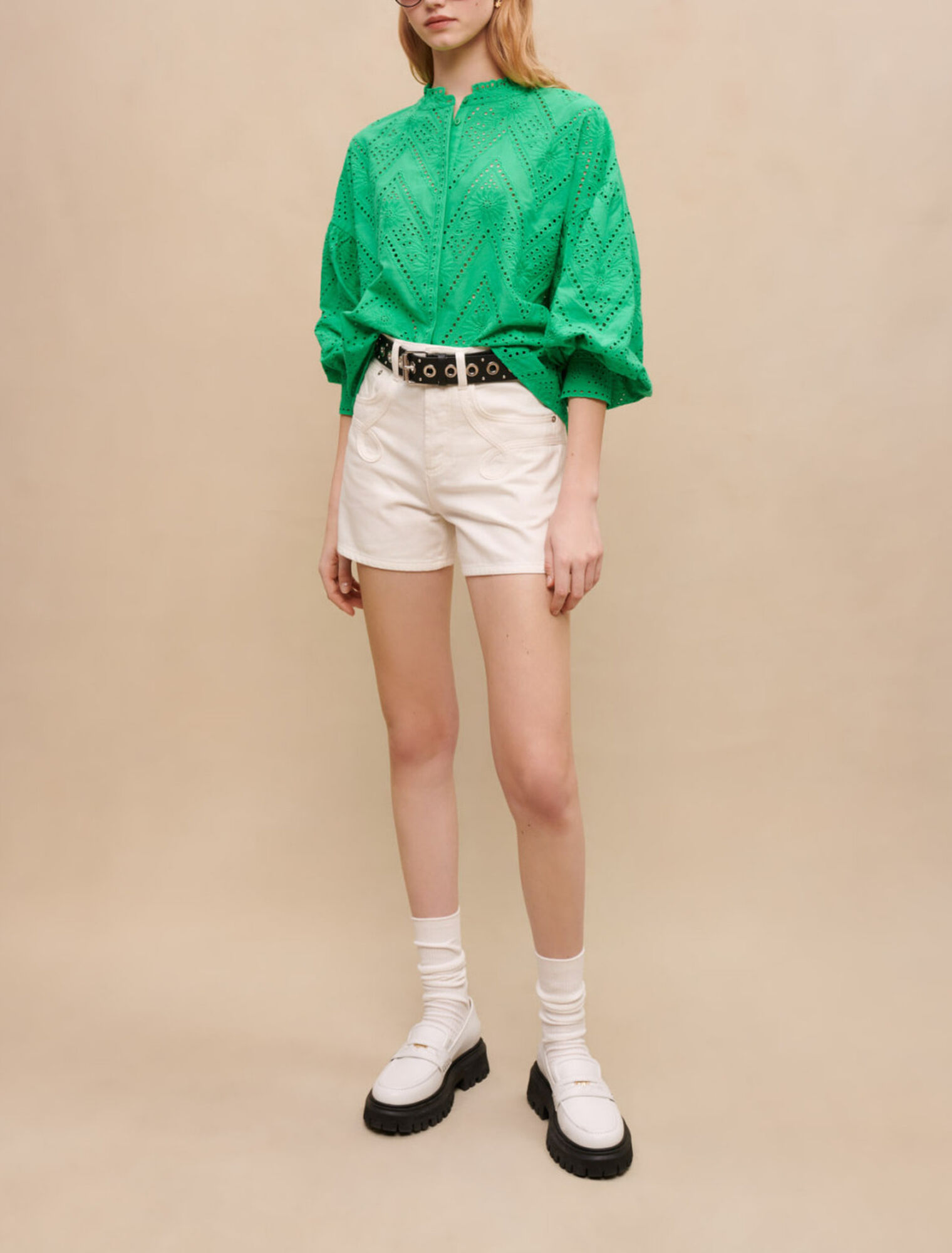 Chemise brodée