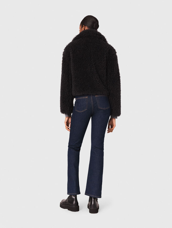 Manteau court en bouclette