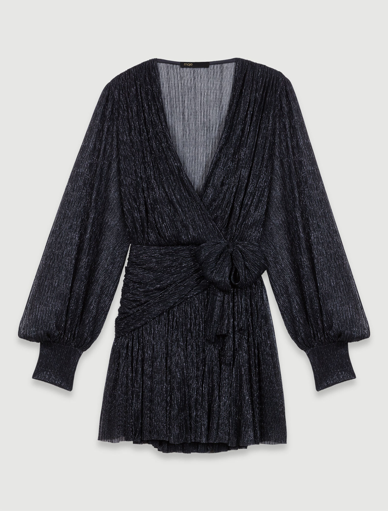 Robe courte lamée