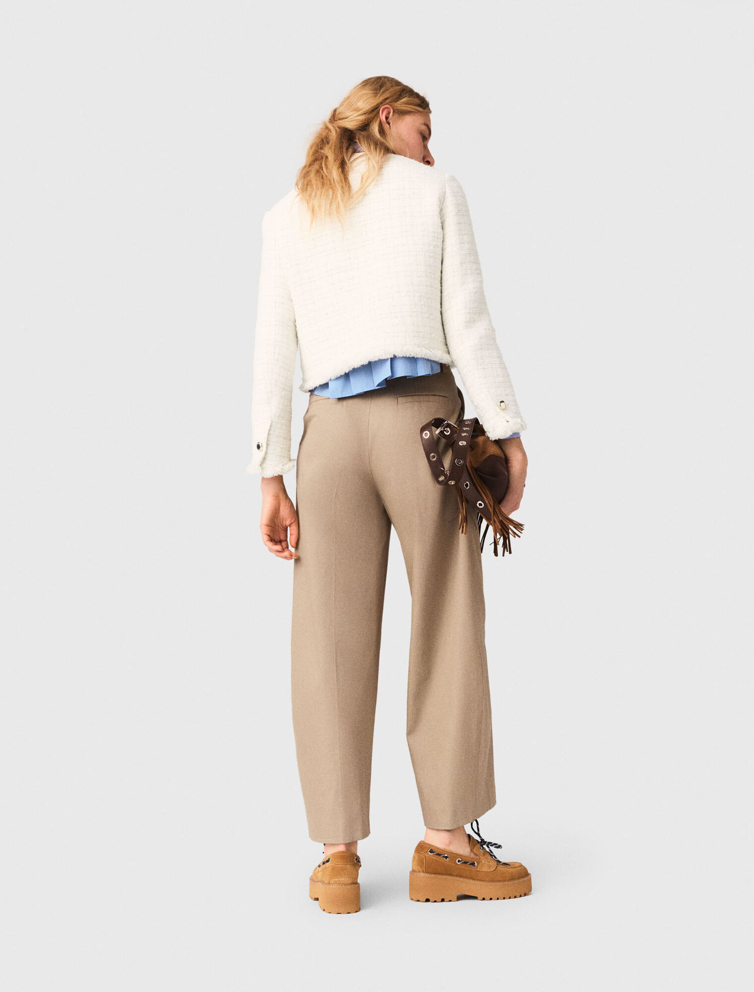 Veste courte en tweed