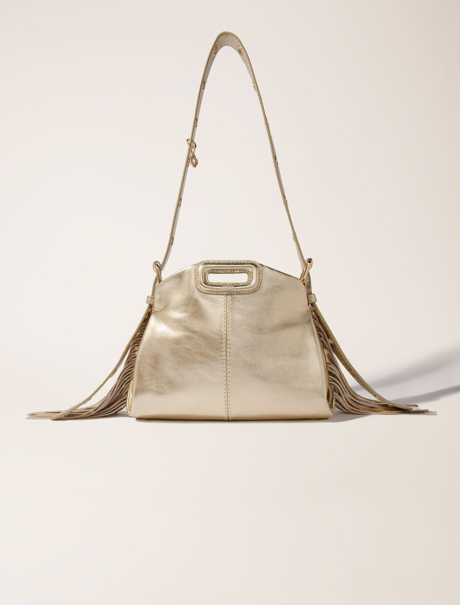 Sac Miss M Mini en cuir métal