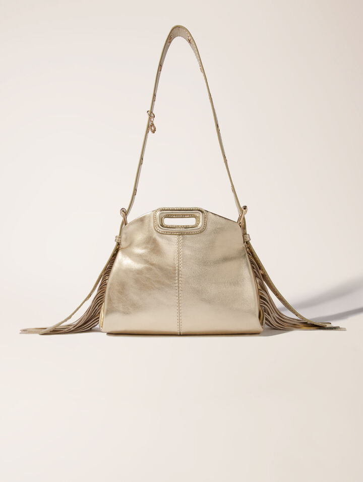 Sac Miss M Mini en cuir métal