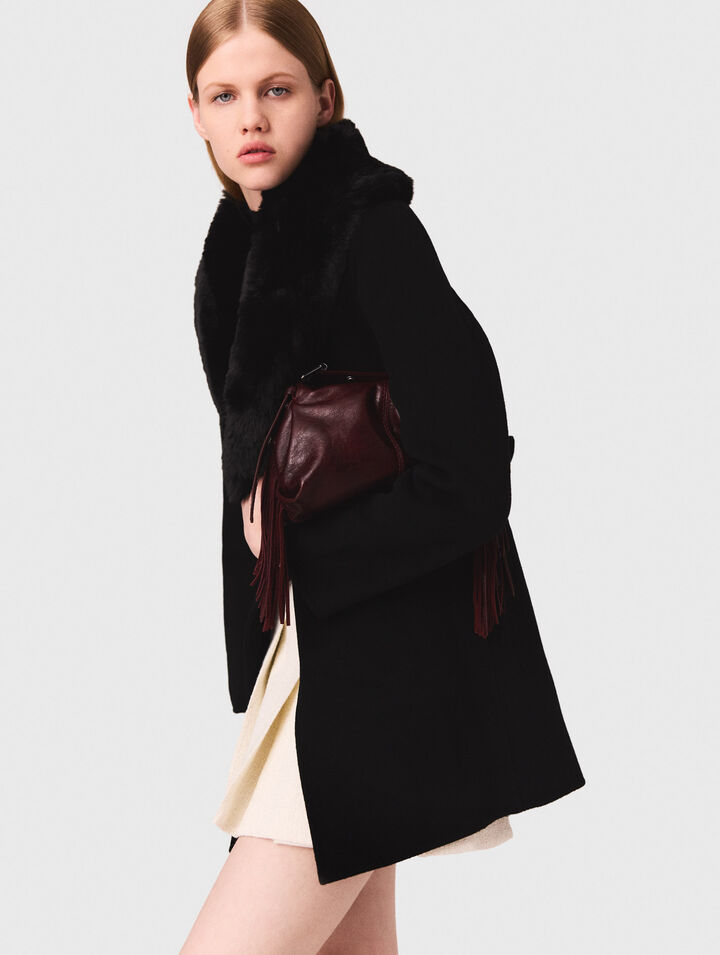 Manteau mi-long double face
