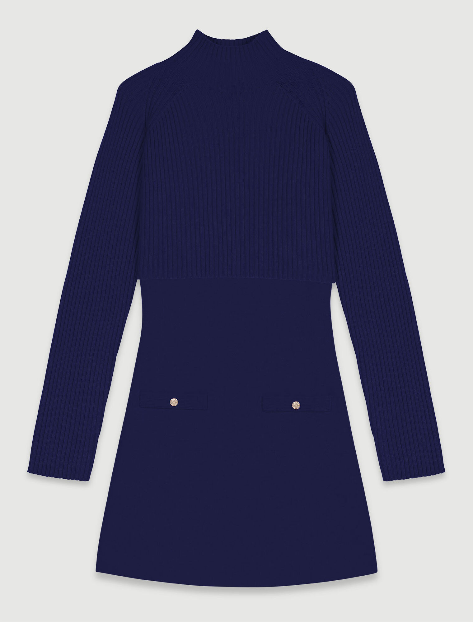 Robe courte 2-en-1 en maille