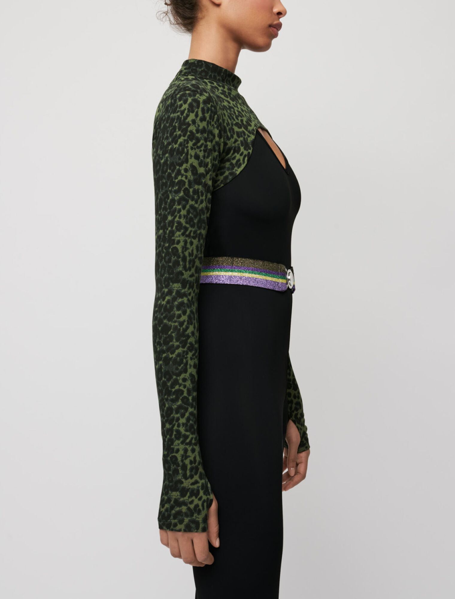 Mini crop top imprimé