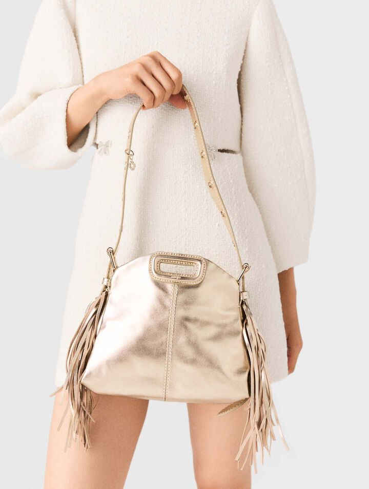 Sac Miss M mini en cuir m&eacute;tal