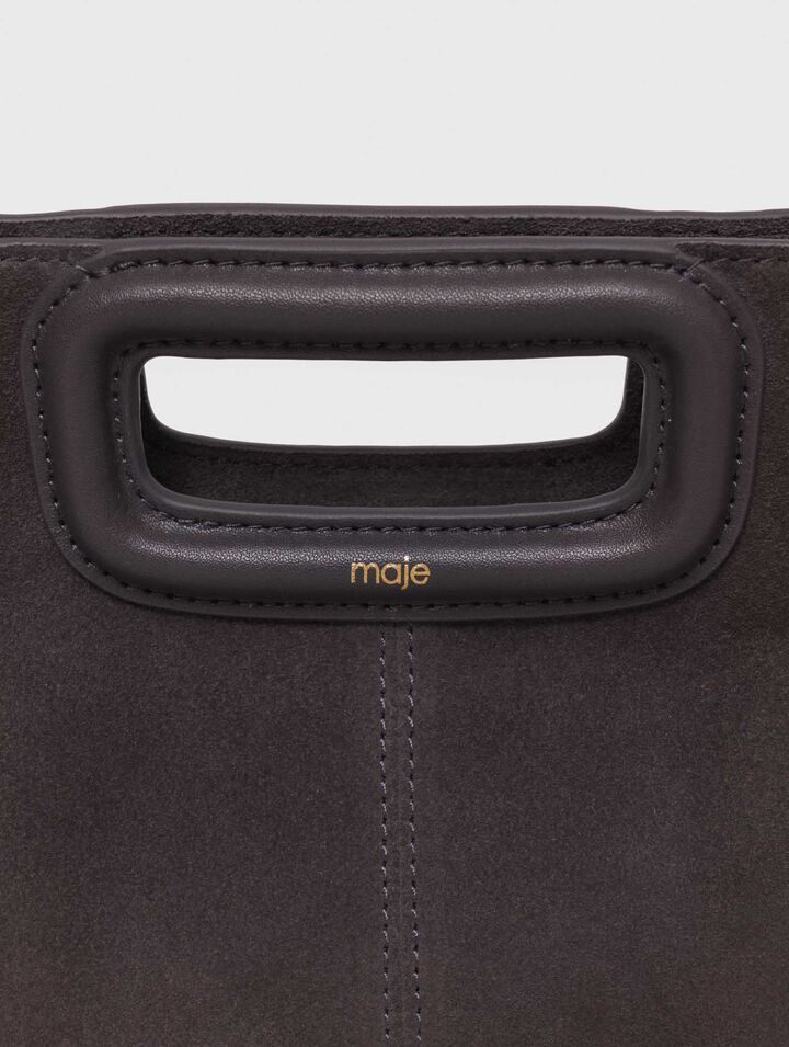 Sac M en cuir suède