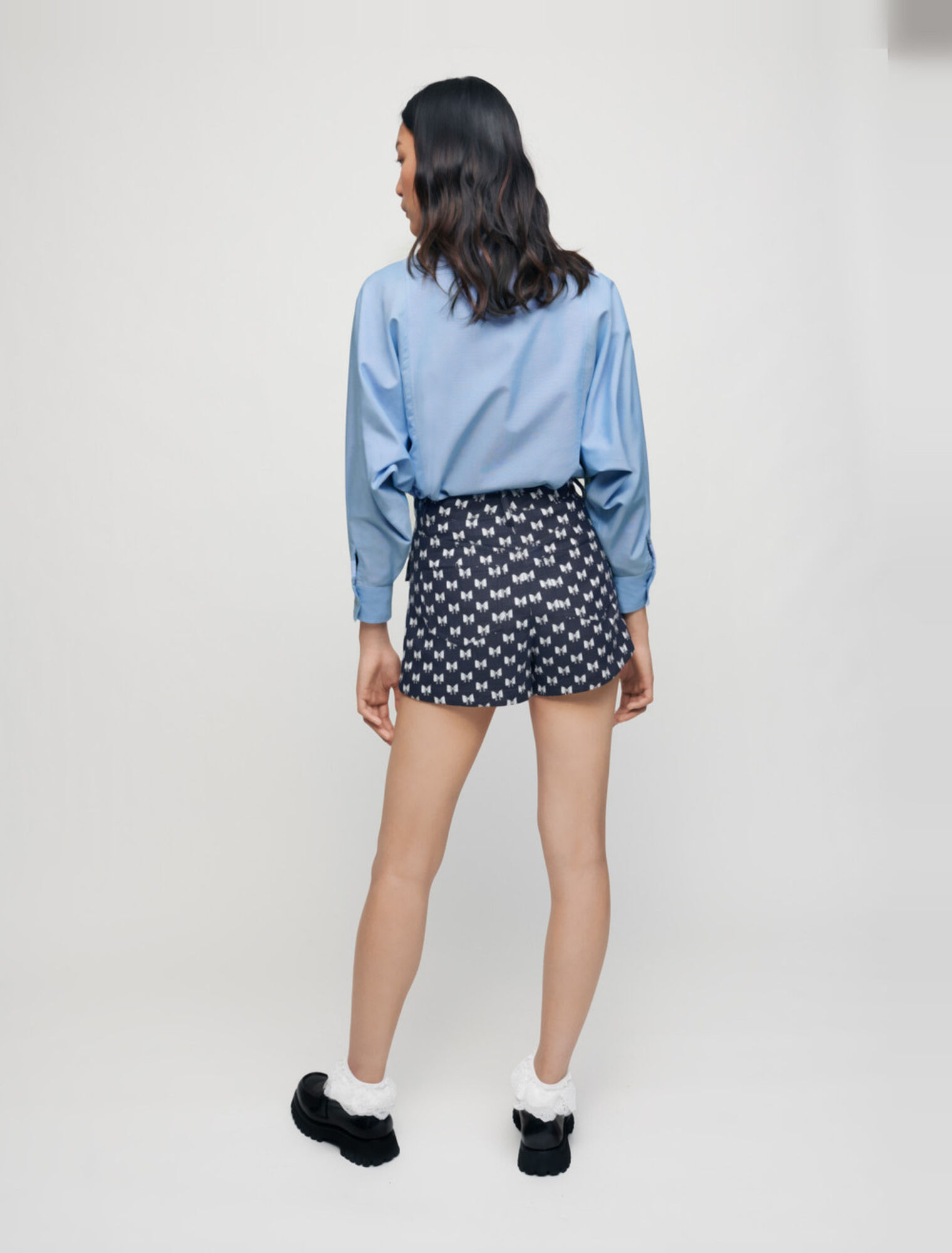 Short en jacquard nœuds