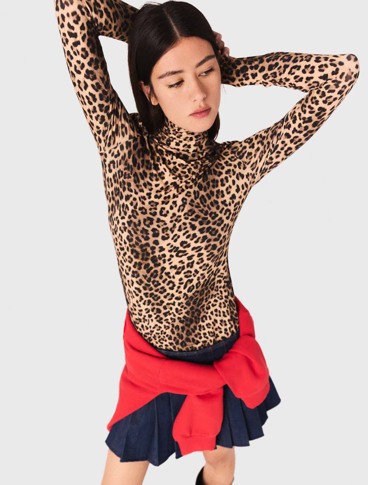 Tee shirt avec imprimé leopard