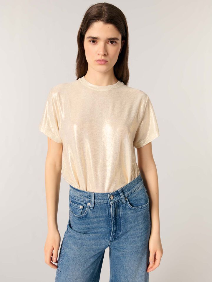 Tee-shirt lamé