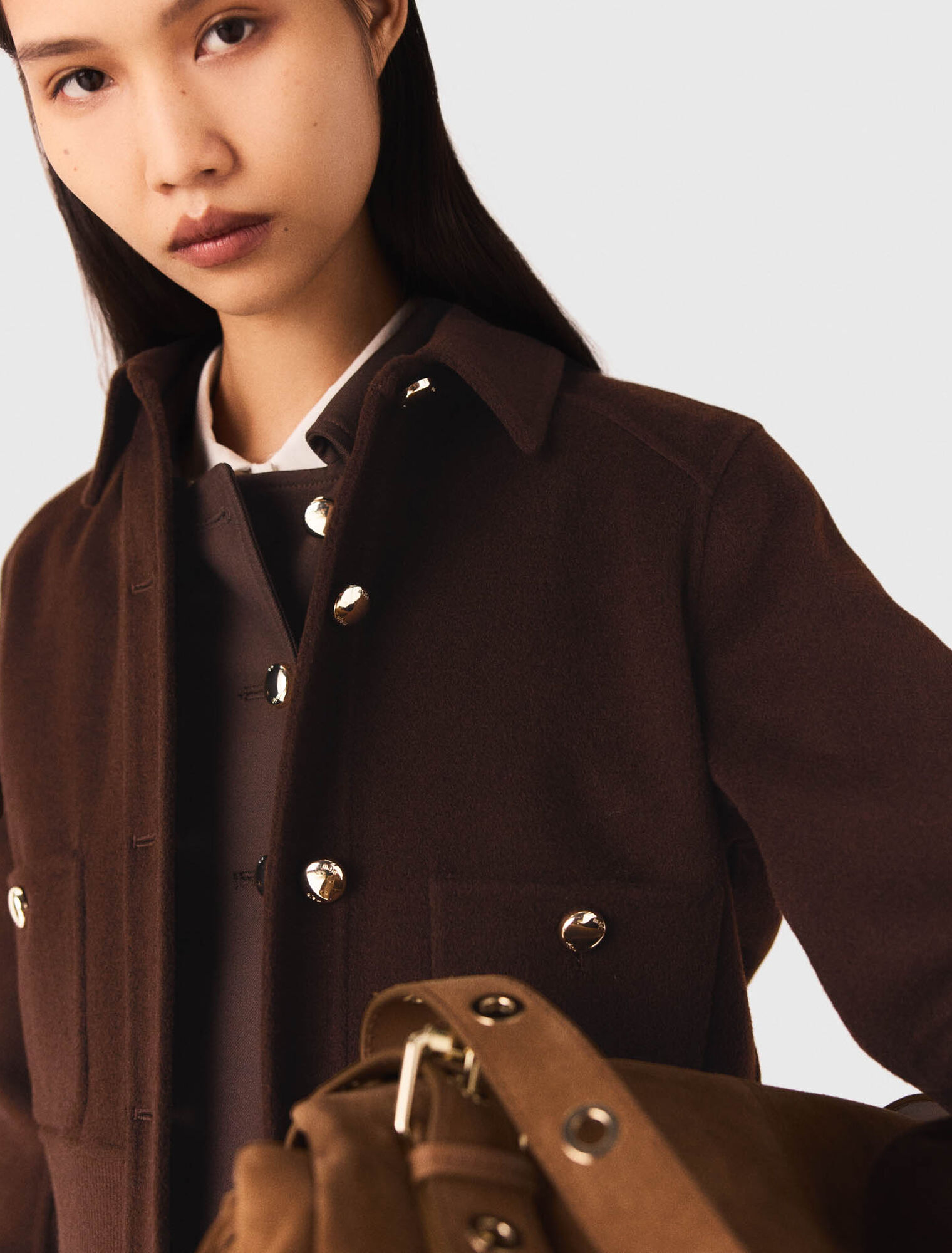 Manteau court double face