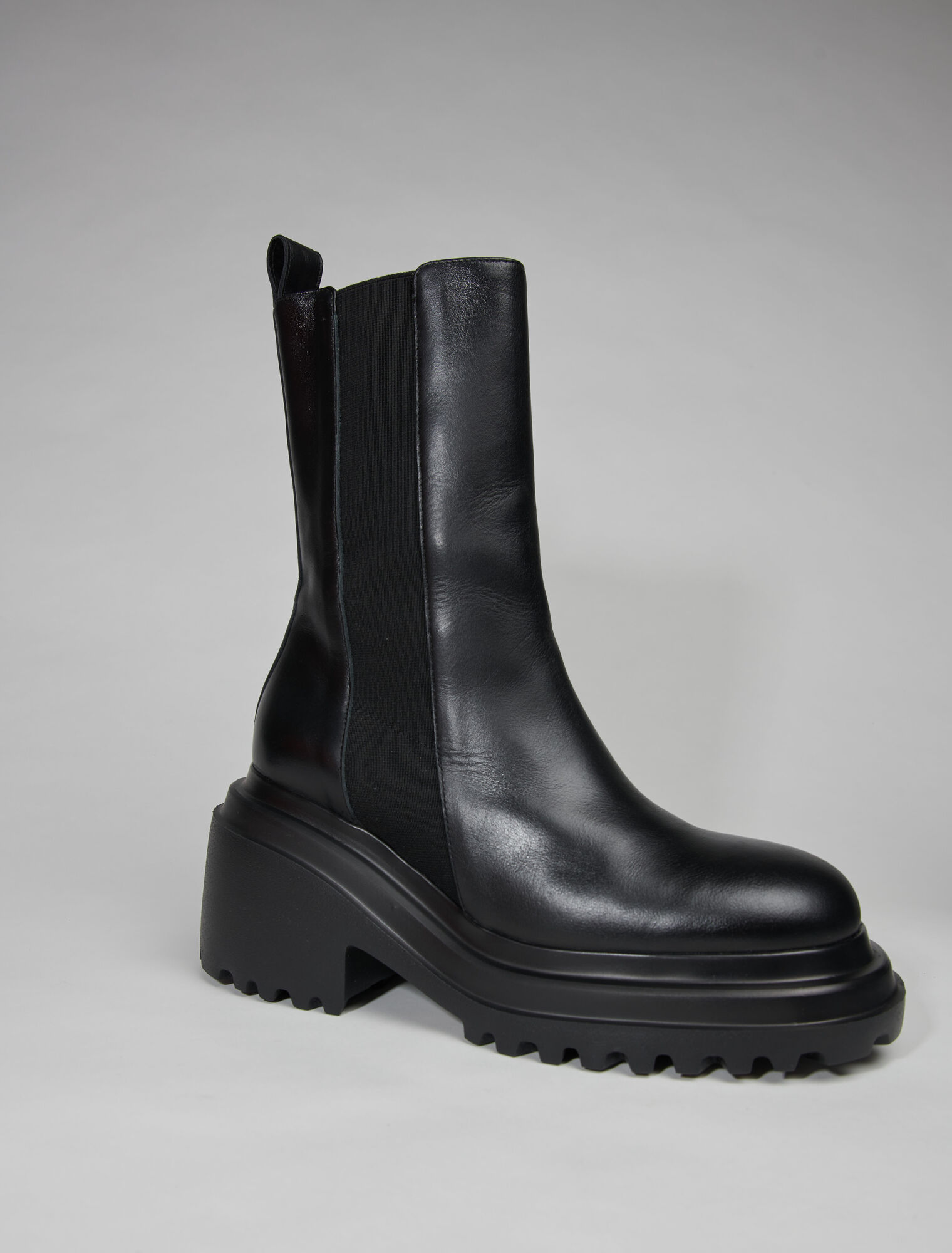 Bottines en cuir