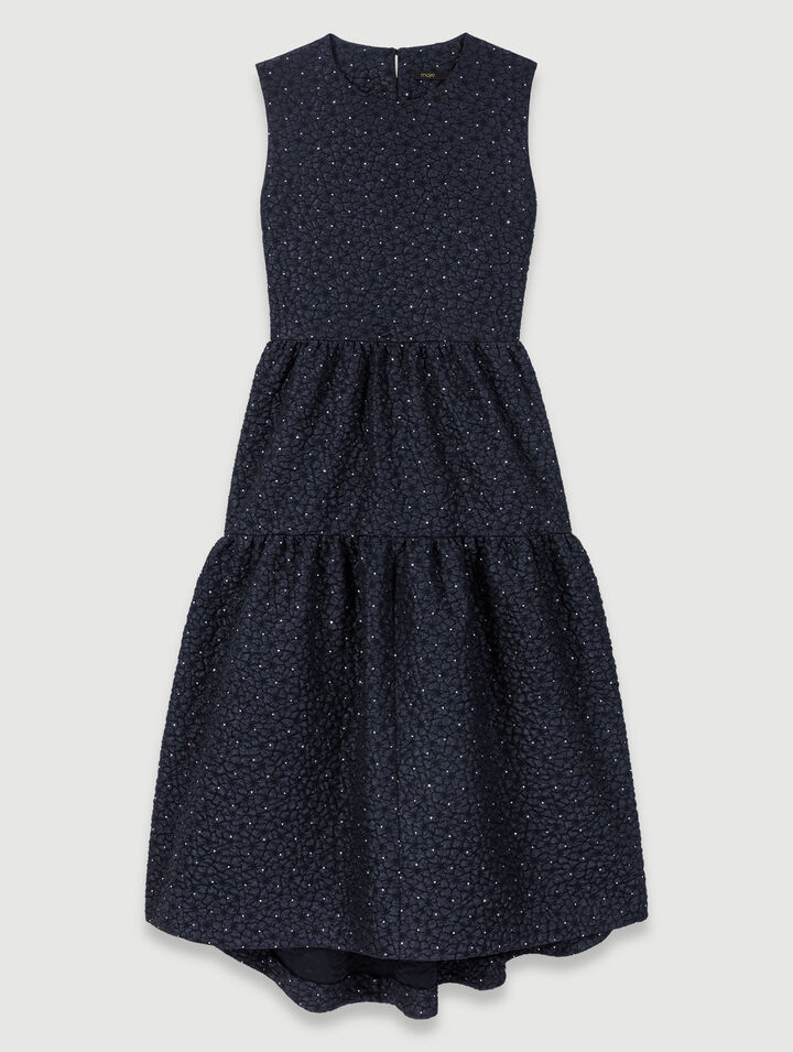 Robe longue strassée