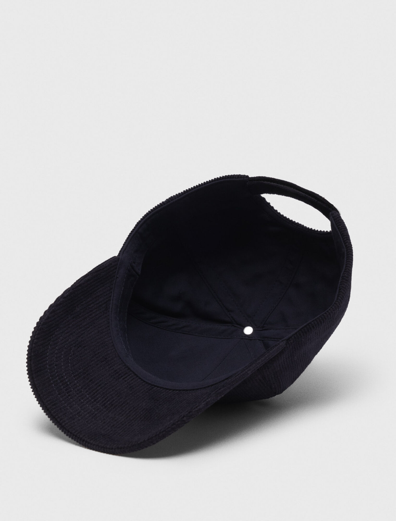 Casquette en velours côtelé