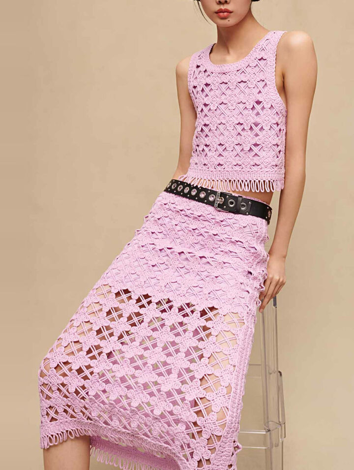 Top court en crochet