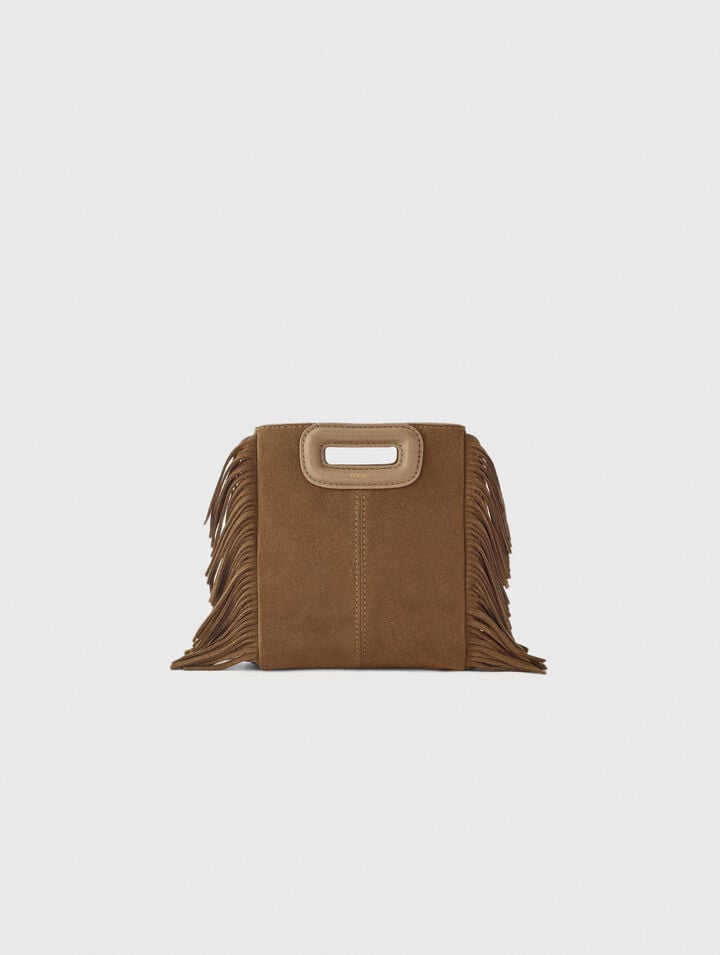 Sac M mini en cuir suède
