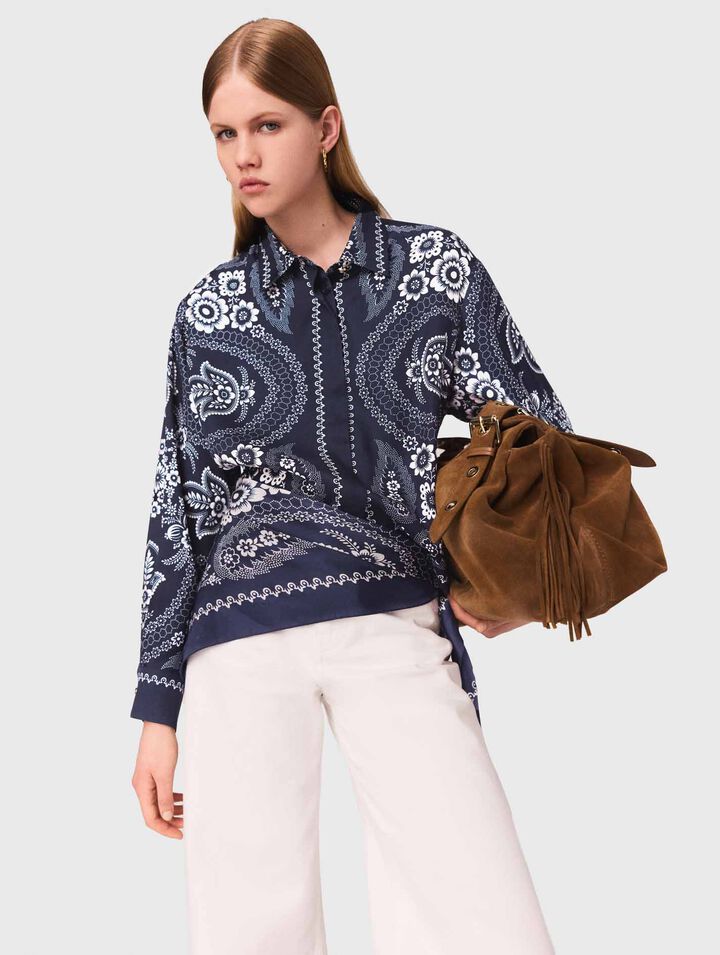 Chemise fluide imprimée