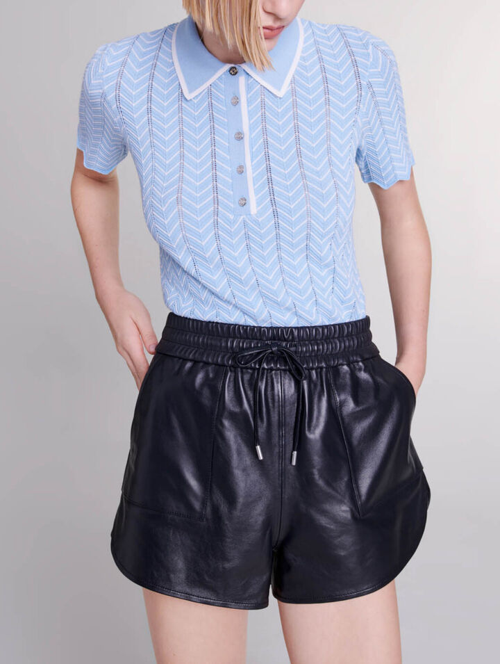 Short en cuir