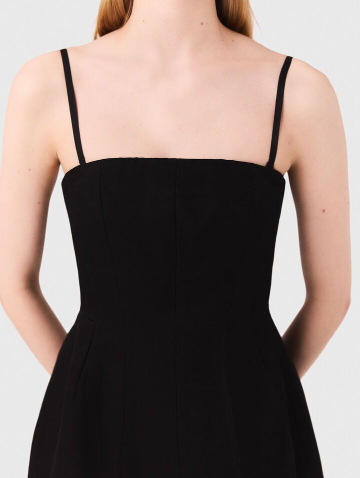 Robe bustier courte en lin
