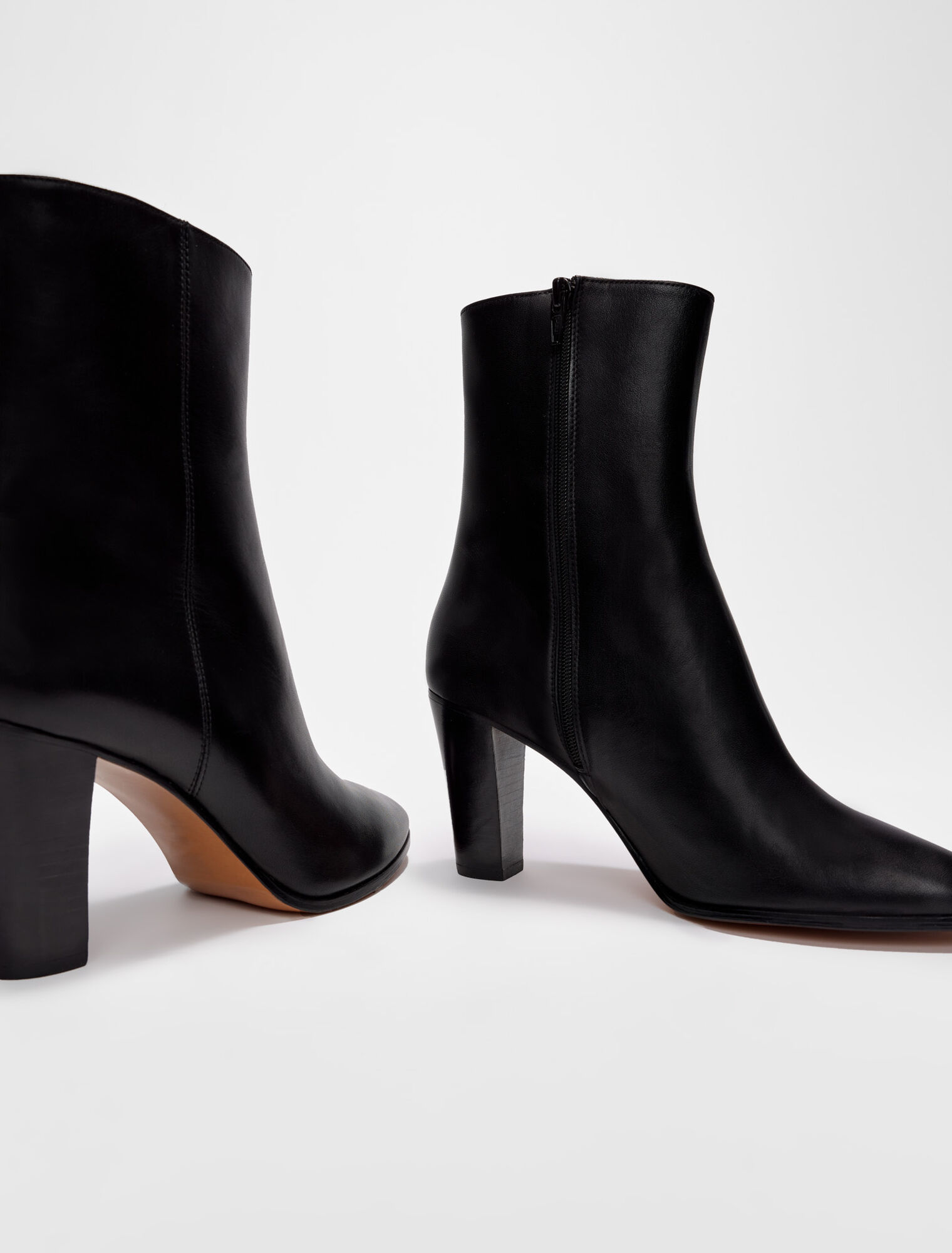 Bottines cuir lisse