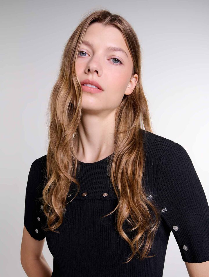 Robe longue en maille